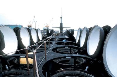 Khoang tên lửa của tàu ngầm hạt nhân chiến lược lớp Ohio